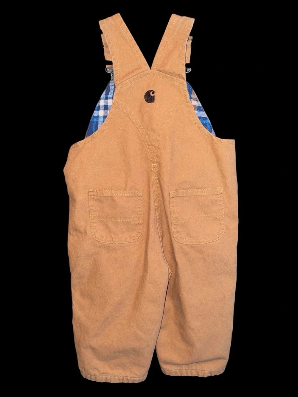 Carhartt Infants' Flannel Lined Canvas Bib Overalls (12M)